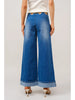 Gold Grommet Wide Leg Jeans