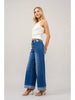 Gold Grommet Wide Leg Jeans