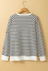 Black and White Sequined Football Top