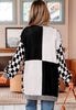 Black and White Checkered Cardigan
