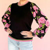 Floral Dream Banded Sweater