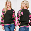 Floral Dream Banded Sweater
