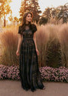 Black Lace Evening Dress